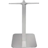 Bolero vierkante RVS tafelpoot - 68 cm hoog