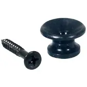 Boston EP-L-B Strap Buttons - Metalen Bevestigingen voor Instrumenten (2-Pack, Zwart)