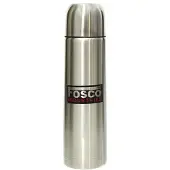 Fosco thermosfles 1 liter chroom