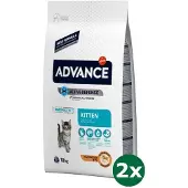 Advance cat kitten chicken / rice kattenvoer 2x 10 kg