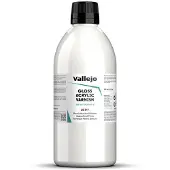 Vallejo Hobbyverf Acrylverf - 28517 Glanzend Acryl Vernis - 500ml Verf flesje - 500 ml