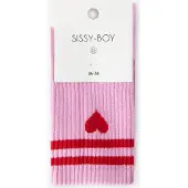 Sissy-Boy Roze sportsokken met hart | Maat: 39-41