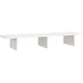 vidaXL Monitorstandaard 100x27x15 cm massief grenenhout wit
