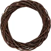 Clayre & Eef Krans Ø 40x7 cm Bruin Rotan