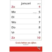 Quantore Kalender 2022 - met grote letters en cijfers