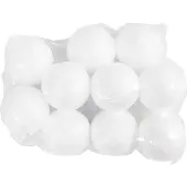 Packlinq Ballen, d 3 cm, wit, 10 stuk/ 1 doos
