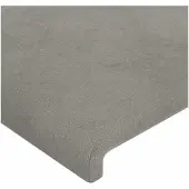 vidaXL Hoofdbord LED 160x5x78/88 cm fluweel lichtgrijs