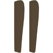 vidaXL Hoofdbord met randen 103x23x118/128 cm stof donkerbruin