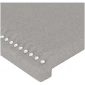vidaXL Hoofdbord LED 180x5x78/88 cm stof lichtgrijs