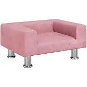 vidaXL Hondenmand 50x40x26,5 cm fluweel roze