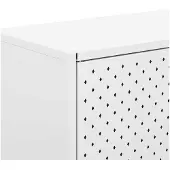 vidaXL Hoge kast 80x35x135 cm staal wit