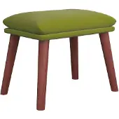 vidaXL Voetenbank 45x29,5x35 cm fluweel lichtgroen