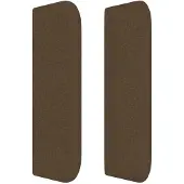 vidaXL Hoofdbord met randen 163x16x78/88 cm stof zwart