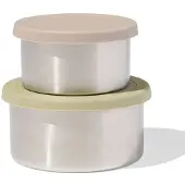 HEMA Snackboxen rvs groen - 2 stuks (groen)