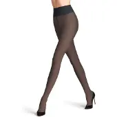Falke High Waist Sandbank 30 DEN transparent materiaal transparent 30 DEN Panty dames blauw - maat L