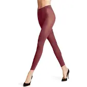 Falke Pure Matt eenkleurig materiaal ondoorzichtig 50 DEN legging dames rood - maat L
