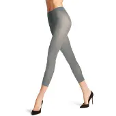 Falke Pure Matt eenkleurig materiaal halfdoorzichtig 50 DEN legging dames grijs - maat S