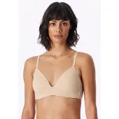Schiesser Invisible Soft BH - zonder beugels- voorgevormde cup - Dames - Beha zand beige