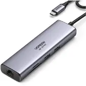 UGREEN USB-C Hub (7-IN-1) 4K HDMI USB-C dockingstation Geschikt voor merk (dockingstation): Universeel Incl. laadfunctie, Geïntegreerde kaartlezer