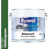 Ruwol Betonverf Heldergroen (RAL 6001) 2,5 liter