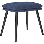 vidaXL Voetenbank 45x29,5x35 cm stof blauw
