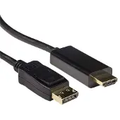 ACT AK3987 Verloopkabel DisplayPort Male/HDMI-A Male - 50 cm
