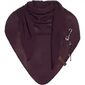 Knit Factory Lola Omslagdoek/Sjaal - Aubergine - 190x85 cm