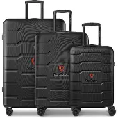 Tonino lamborghini Bologna 4 wielen Kofferset 3-delig zwart