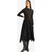 Bianco Hoge Taille Asymmetrische Midi Rok