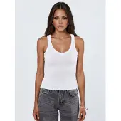 Busem V-hals Geribbelde Tanktop