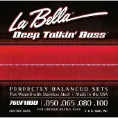 La Bella 760FHBB Beatle Bass Stainless Steel Flat Wound - 50-100 snarenset voor basgitaar