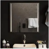 vidaXL Badkamerspiegel LED 60x60 cm