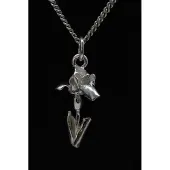 MOOYE ® - Collectie Zilveren Iris ketting hanger