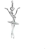 Trendjuwelier huiscollectie Hanger Zilver Ballerina