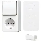 JUNG AP600-combinatieschakelaar wit met RA-bundel - B676AWW