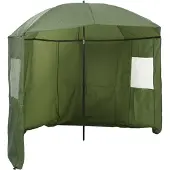 vidaXL Vissersumbrella 290 x 225 cm Oxford Polyester Geel Leger
