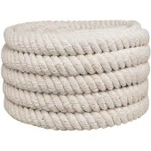 vidaXL Jute Touw 360 mm 10 m Wit 100% Tossa jute