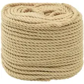 vidaXL Boottouw 6 mm 500 m Naturel
