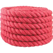 vidaXL Jute Touw 40 mm Rood 100% Tossa jute