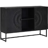 vidaXL Dressoir Zwart 105 x 30 x 68 cm