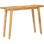 vidaXL Eettafel Naturel 100 x 35 x 75 cm Massief Mango Hout
