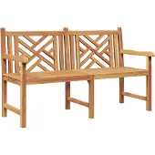 vidaXL Tuinbank 150 x 60 x 90 cm Massief Teakhout
