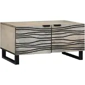 vidaXL Salontafel Wit 80 x 50 x 40 cm Bewerkt hout