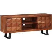 vidaXL TV-kast, honingbruin, 112 x 30 x 48 cm, massief acaciahout