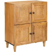 vidaXL Dressoir 60 x 33 x 75 cm Massief Mango Hout