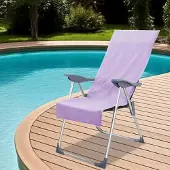 vidaXL - Buiten - Stoel - Handdoeken - 2 - st - Paars - 130 - x - 60 - cm
