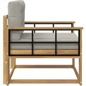 vidaXL Buiten Midden Sofa Polyester Wit
