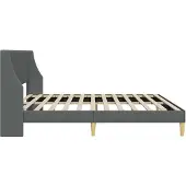 vidaXL Bedframe Effen met hoofdeinde verbindingplaat