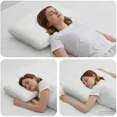 vidaXL - Slapen - kussen - 74 - x - 39 - x - 13 - cm - Traagschuim - Wit