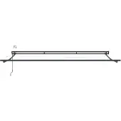 vidaXL Elektrische Zonnescherm Frame met LED's Antraciet 4 × 3,5 m